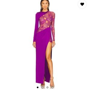 Michael Costello Vibrant Purple Gown